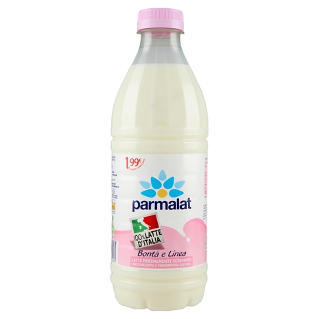 parmalat Bontà e Linea Latte Parzialmente Scremato 100% Latte d'Italia 1000 ml